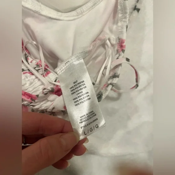 Windsor Call Me Cutie Floral Eyelet Corset Top - Large - Picture 7 of 10